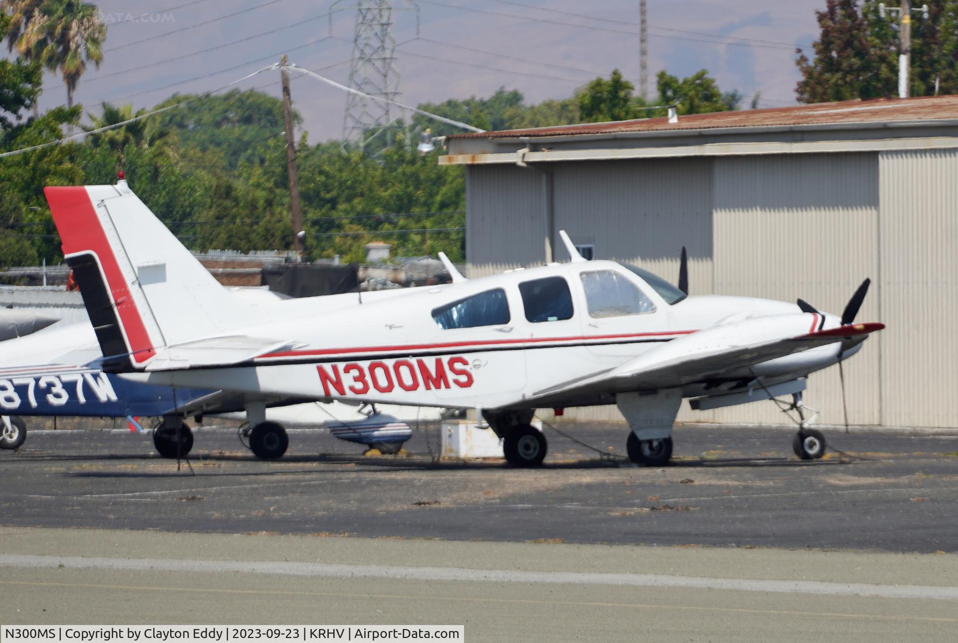 N300MS, 1969 Beech D55 Baron C/N TE-688, Reid-Hillview Airport in California 2023.