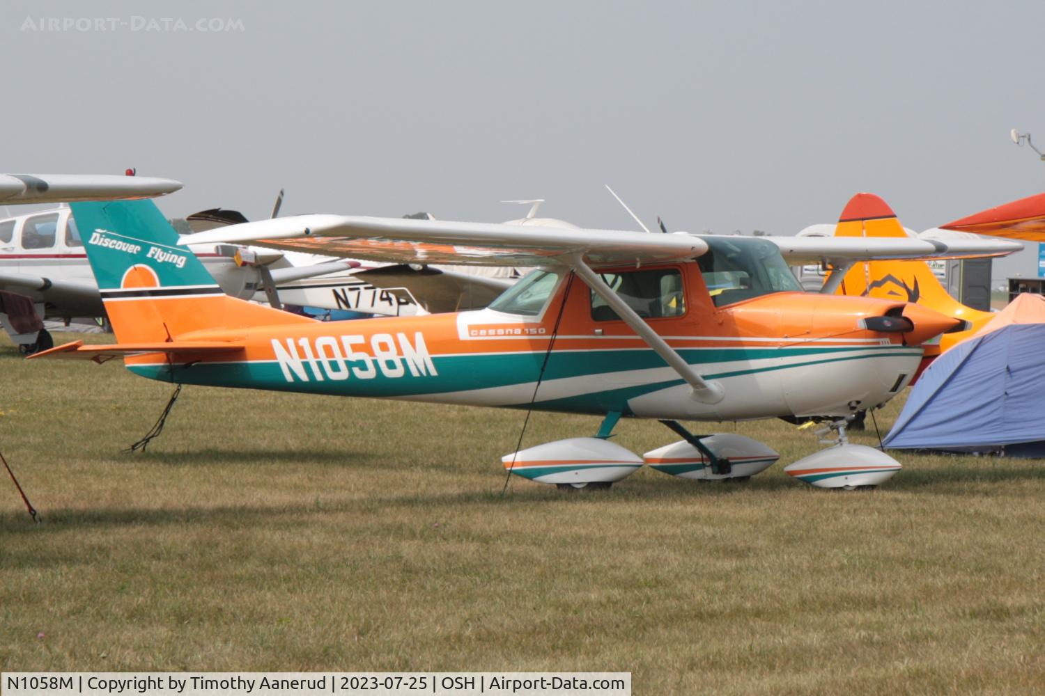 N1058M, 1969 Cessna 150J C/N 15070998, 1969 Cessna 150J, c/n: 15070998. AirVenture 2023
