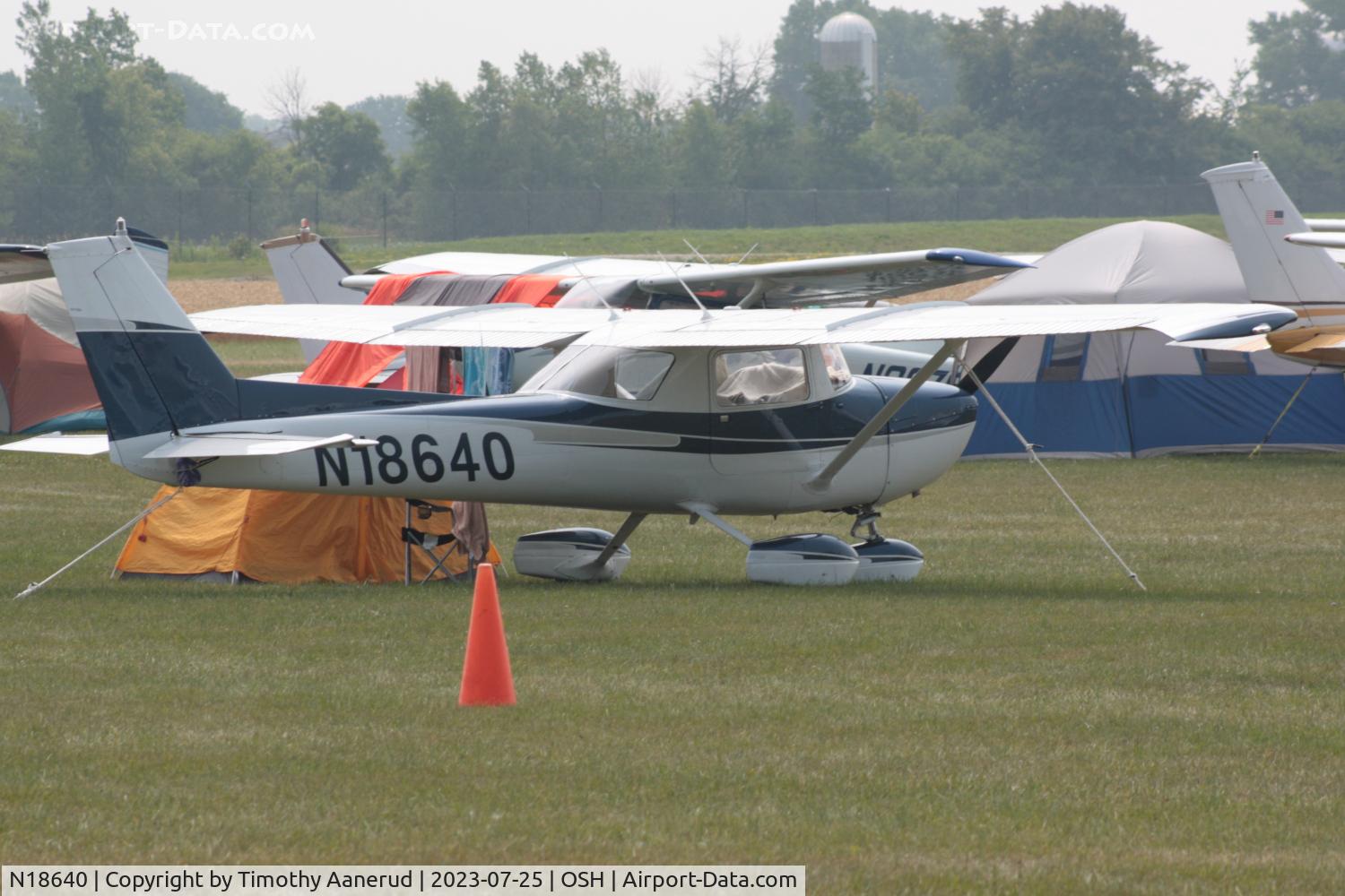 N18640, 1972 Cessna 150L C/N 15074008, 1972 Cessna 150L, c/n: 15074008. AirVenture 2023