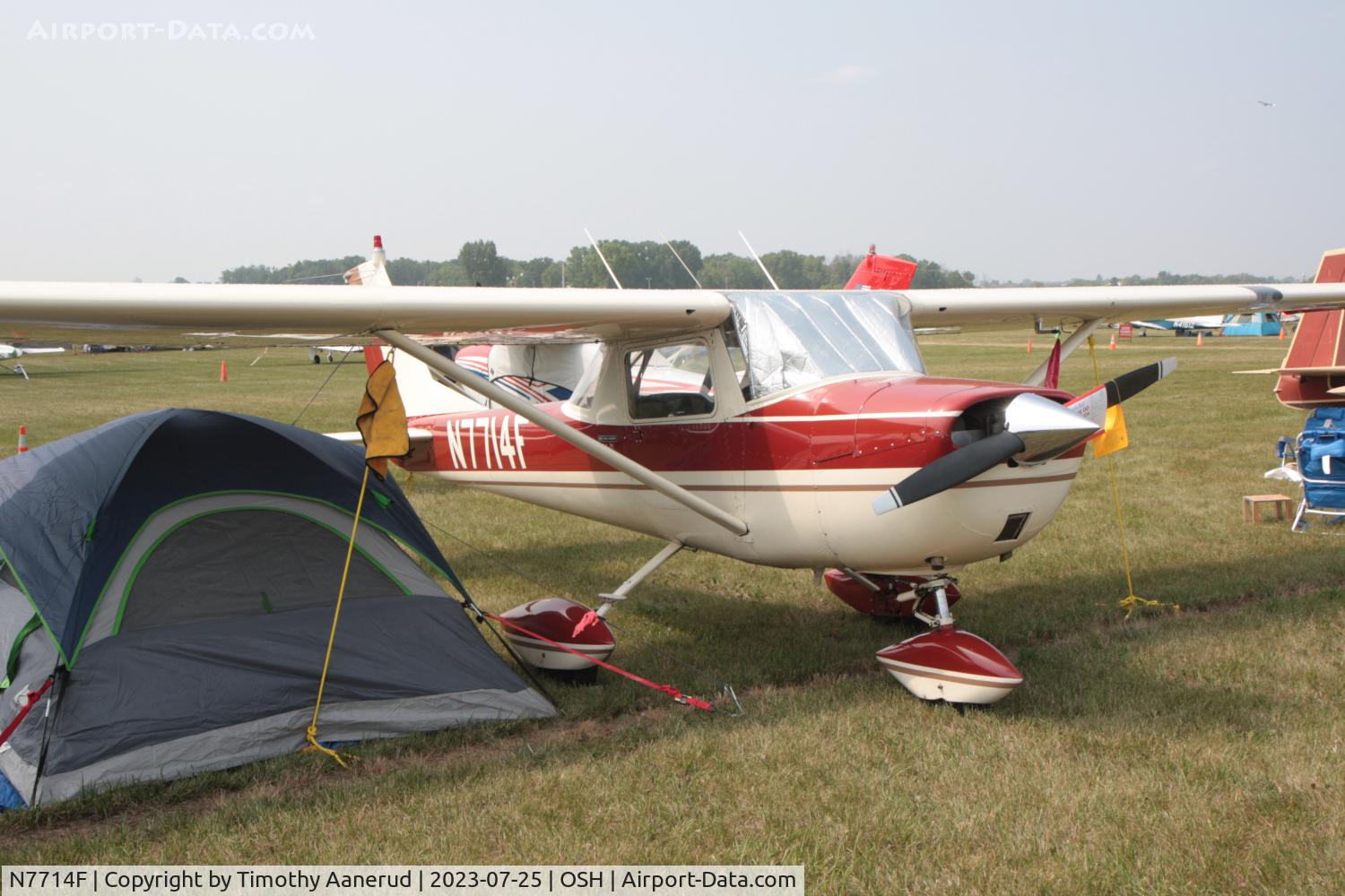 N7714F, 1966 Cessna 150F C/N 15063814, 1966 Cessna 150F, c/n: 15063814. AirVenture 2023