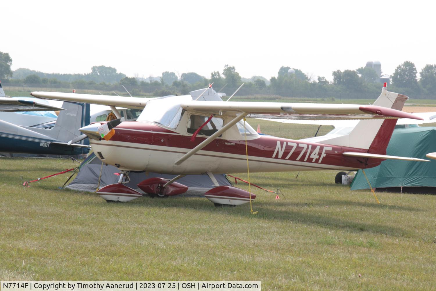 N7714F, 1966 Cessna 150F C/N 15063814, 1966 Cessna 150F, c/n: 15063814. AirVenture 2023