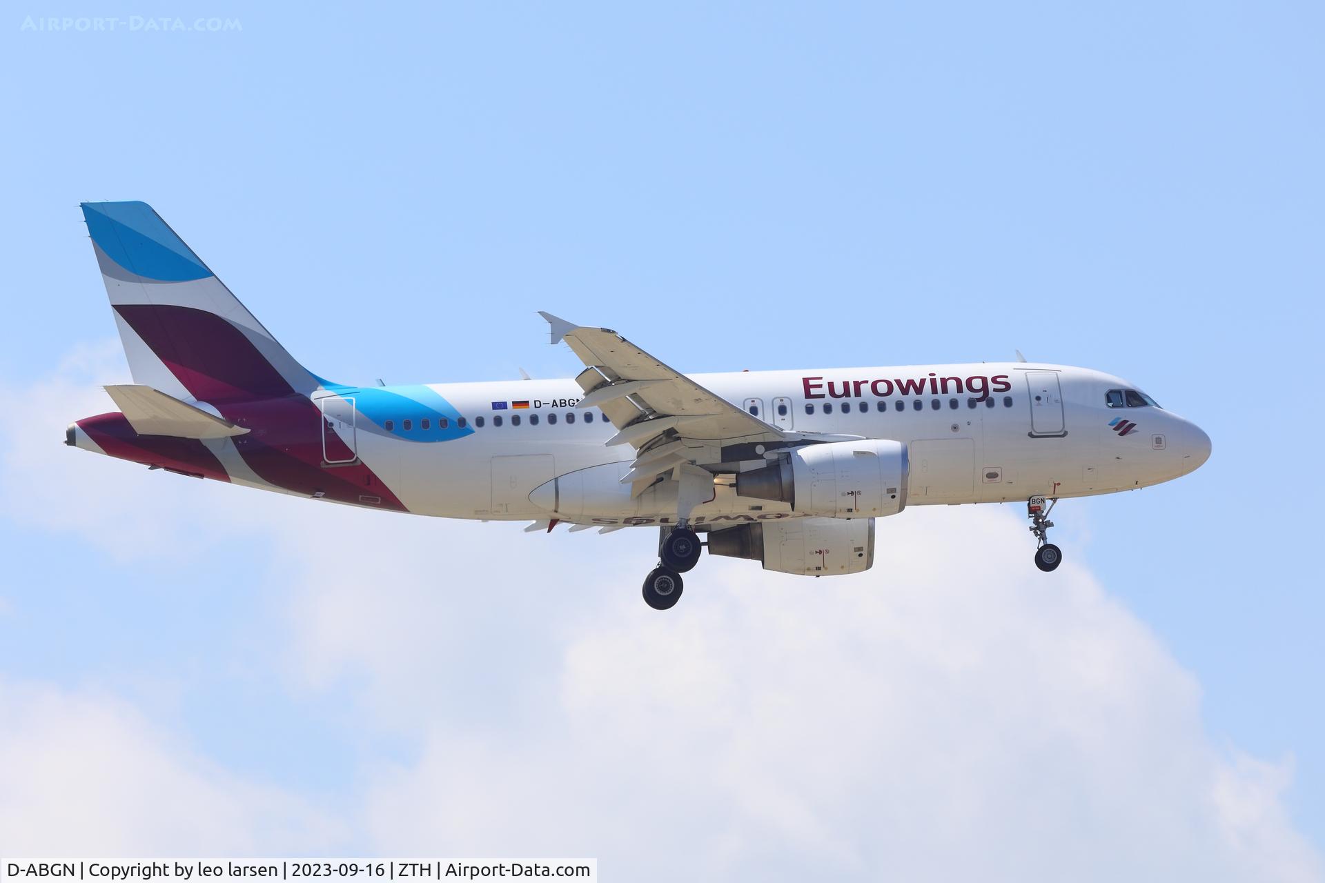 D-ABGN, 2008 Airbus A319-112 C/N 3661, ZTH 16.9.2023