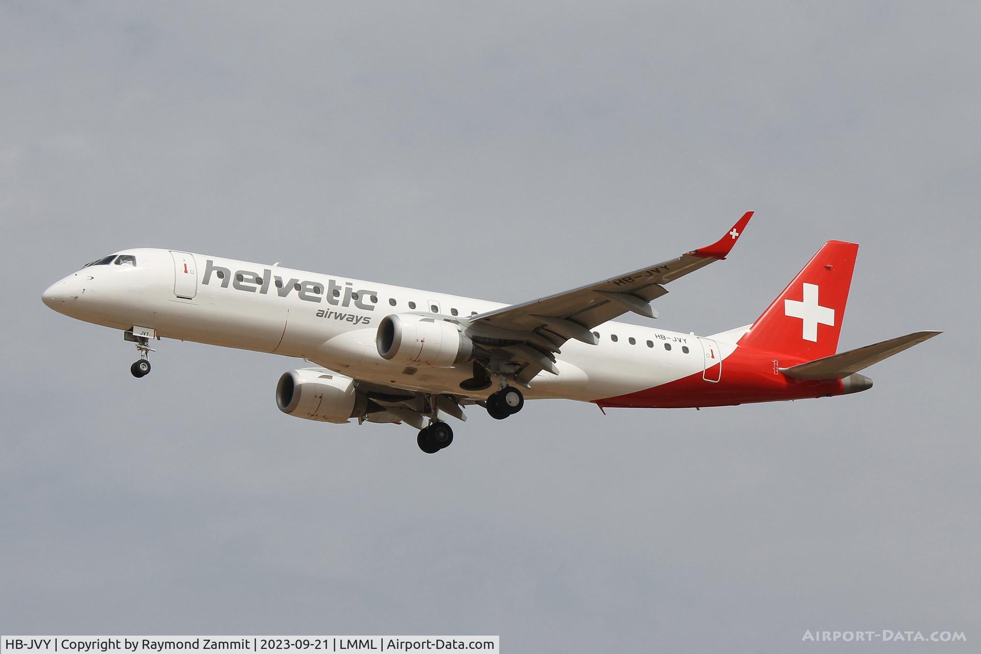 HB-JVY, 2013 Embraer 190STD (ERJ-190-100STD) C/N 19000603, Embraer 190STD HB-JVY Helvetic Airways