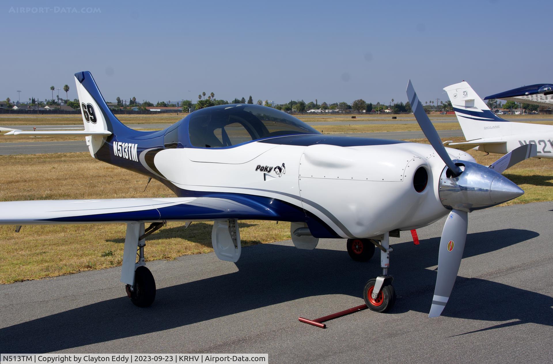 N513TM, 2005 Lancair Legacy C/N 111, Reid-Hillview Airport Community Day California 2023.