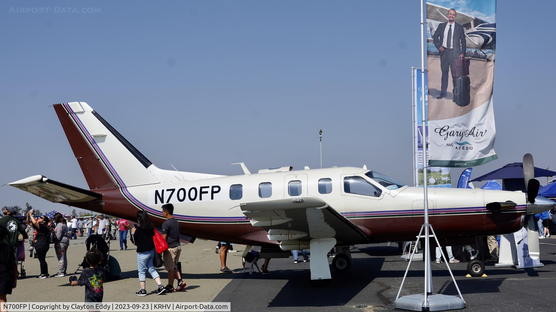 N700FP, 1999 Socata TBM-700A C/N 142, Reid-Hillview Airport Community Day California 2023.