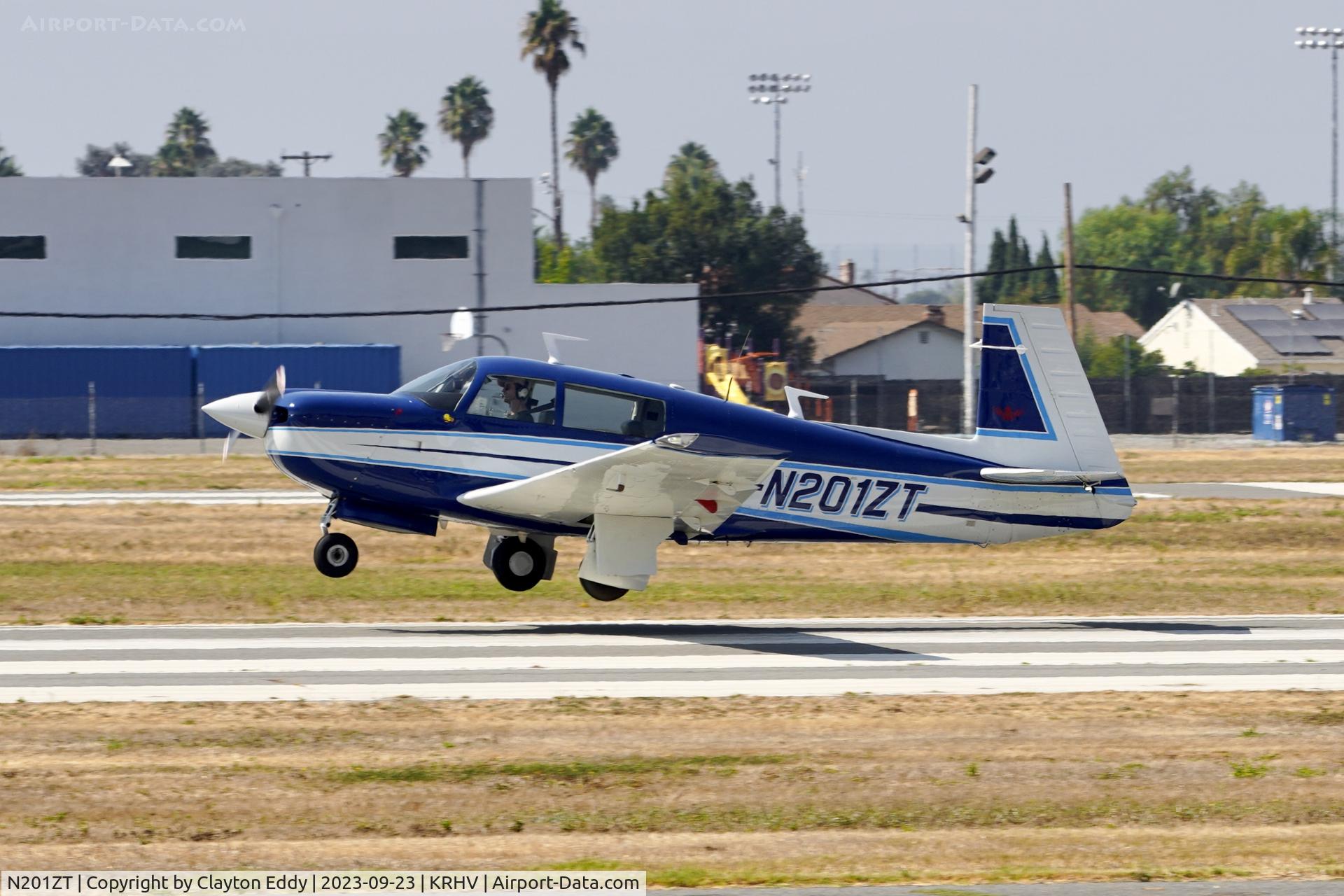 N201ZT, 1978 Mooney M20J 201 C/N 24-0543, Reid-Hillview Airport Community Day California 2023.