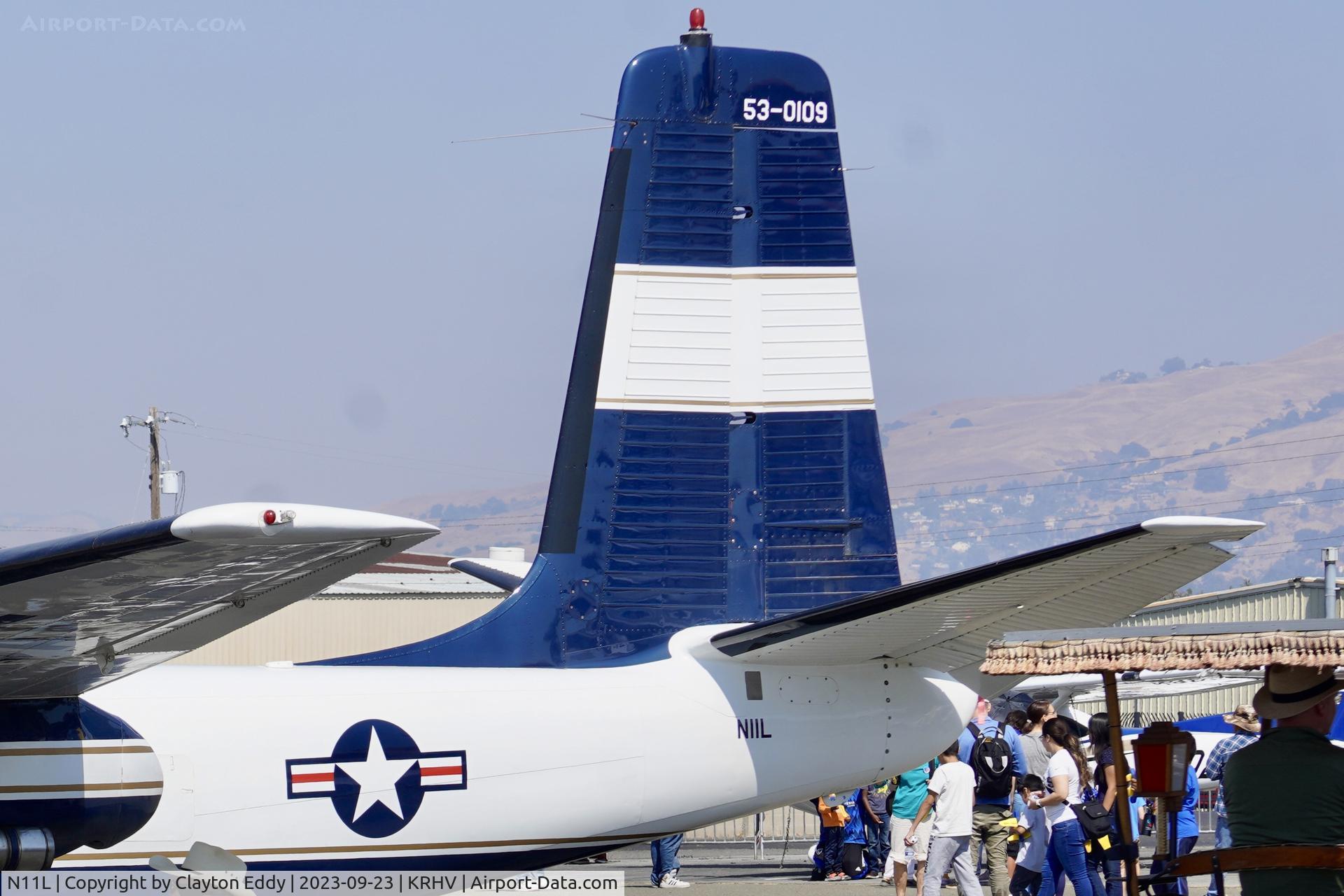 N11L, 1953 Aero Commander 520 C/N 520-109, Reid-Hillview Airport Community Day California 2023.