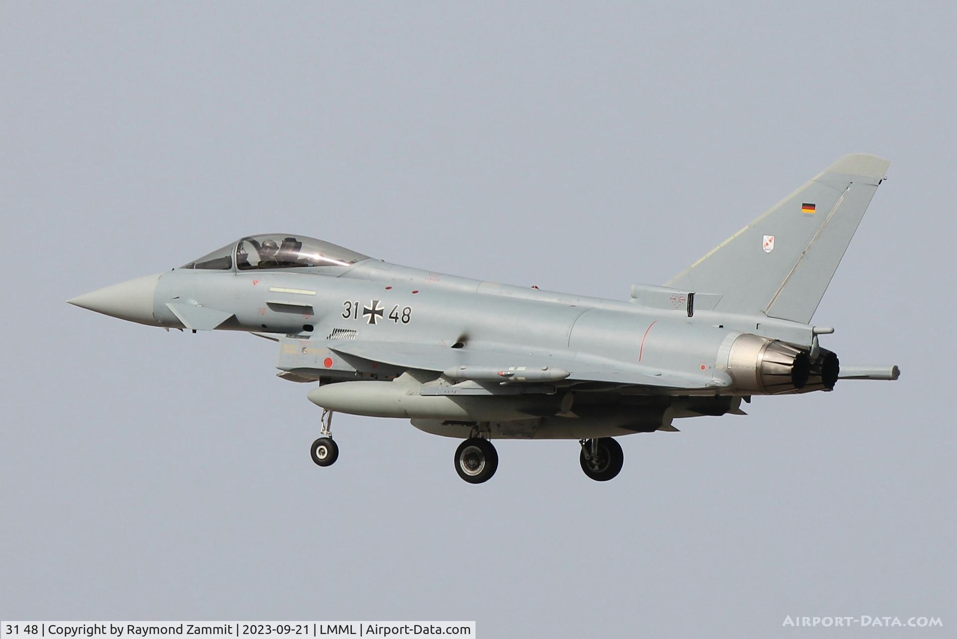 31 48, Eurofighter Typhoon EF2000 C/N GS0108, Eurofighter Typhoon EF2000 31-48 German Air Force