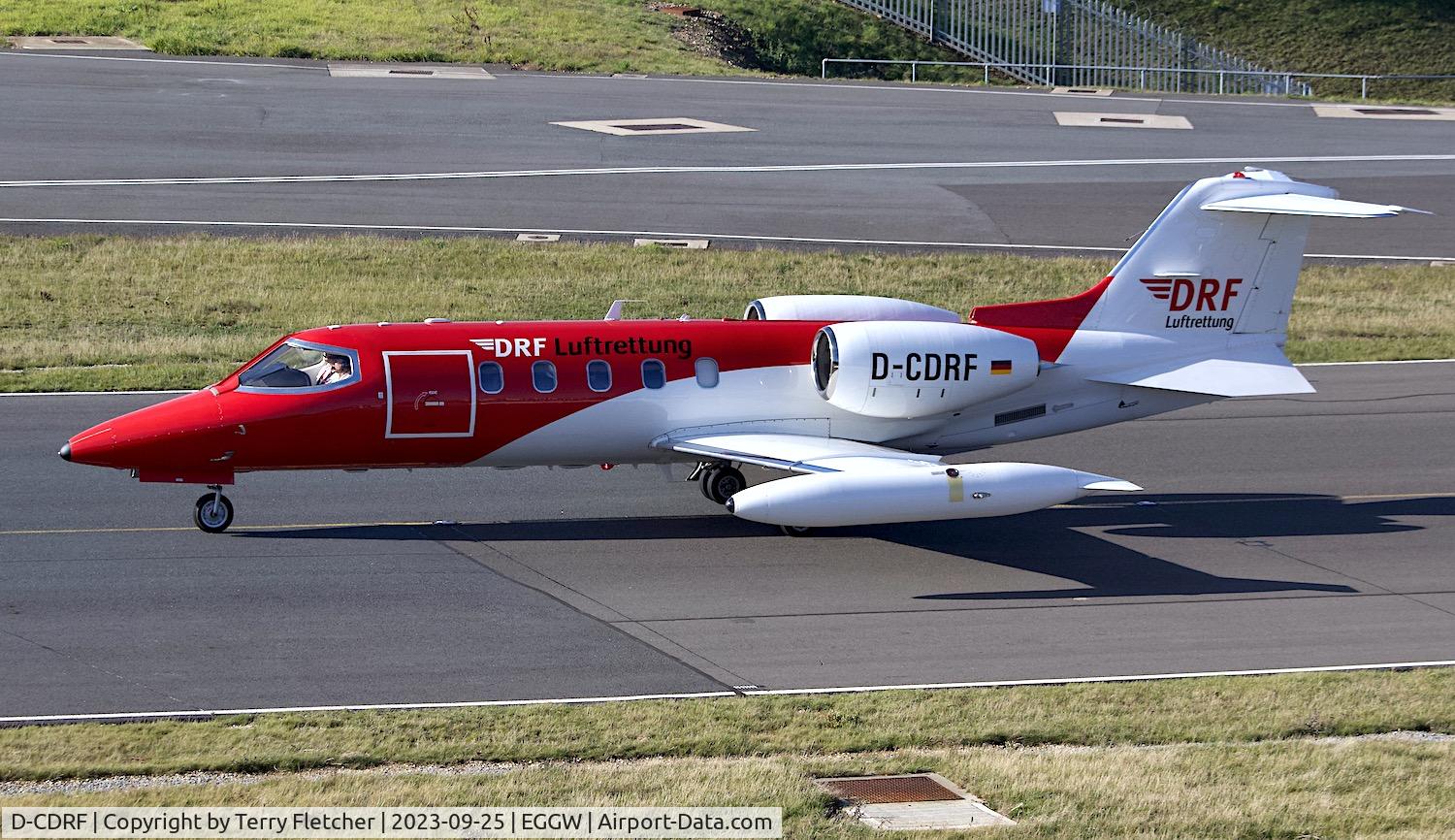 D-CDRF, 1990 Learjet 35A C/N 35-656, At Luton Airport