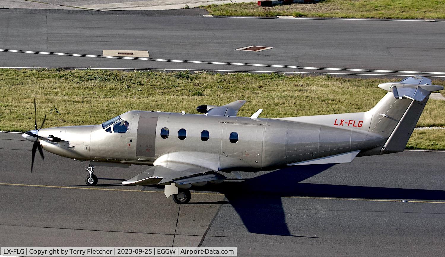 LX-FLG, 2019 Pilatus PC-12/47E C/N 1912, At Luton Airport