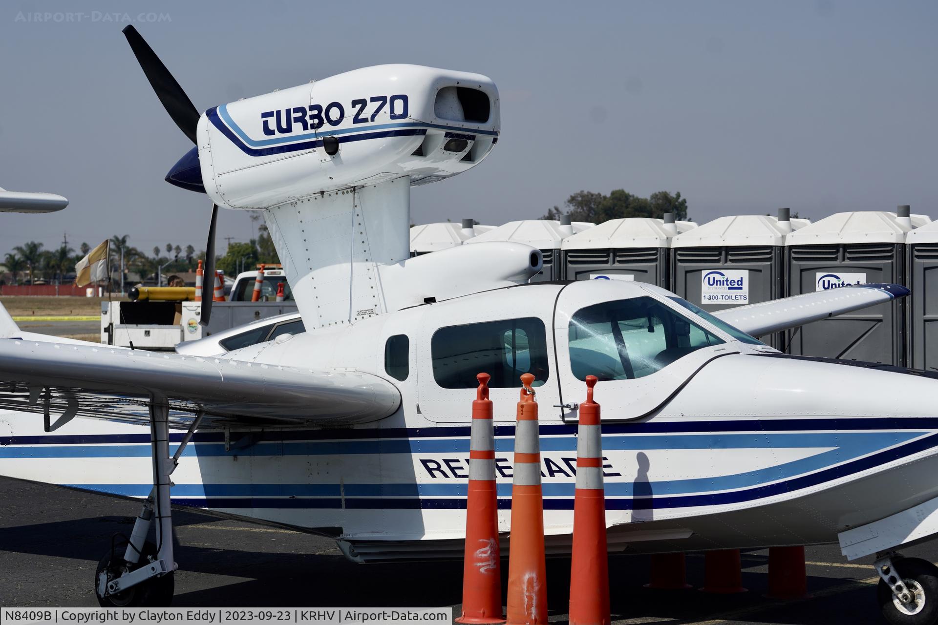 N8409B, 1987 Aerofab Inc Lake LA-250 C/N 63, Reid-Hillview Airport Community Day California 2023.