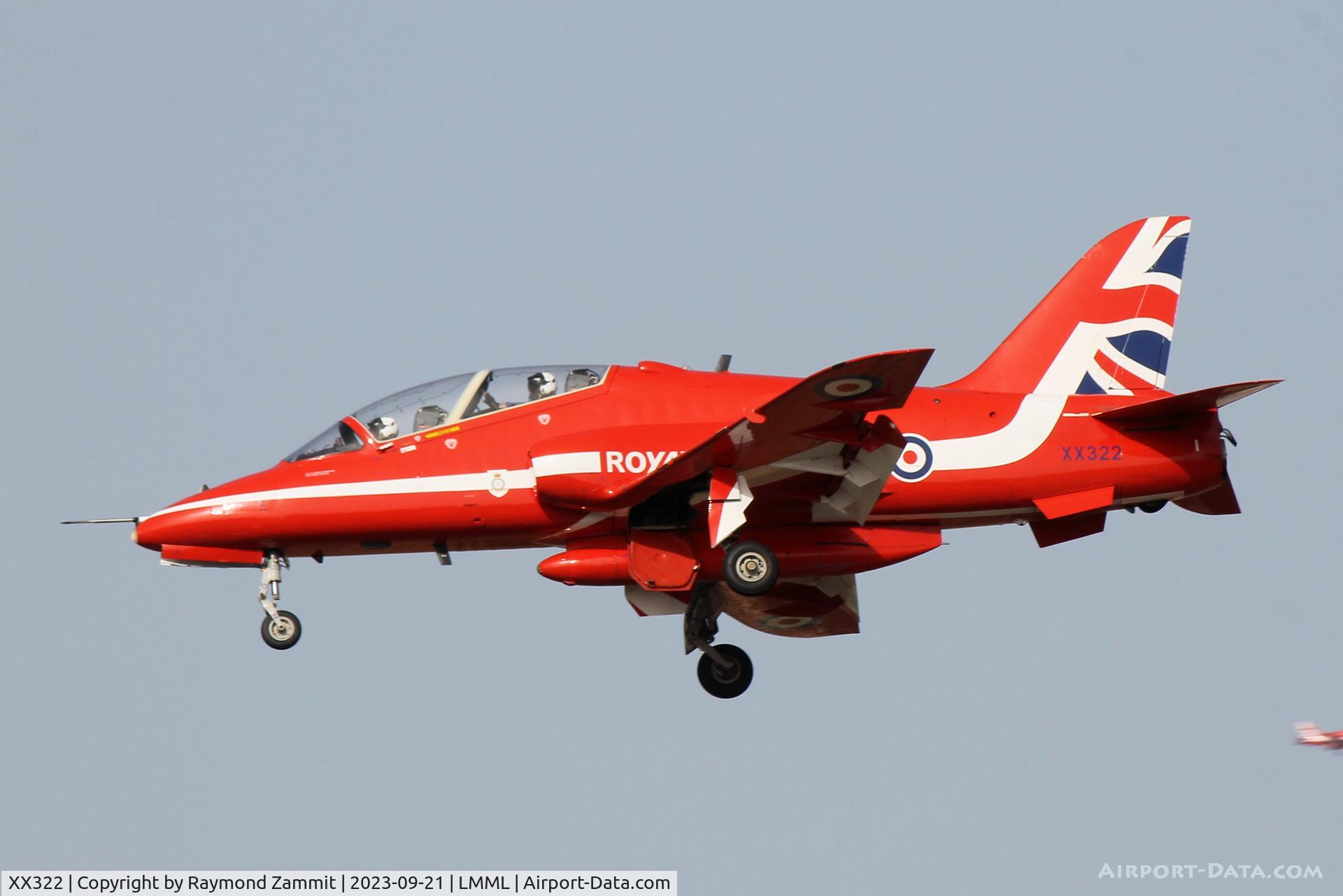 XX322, 1980 Hawker Siddeley Hawk T.1A C/N 165/312147, HS Hawk T.1A XX322 Red Arrows Aerobatic Team of Royal Air Force