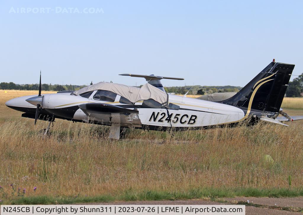 N245CB, 1982 Piper PA-34-220T C/N 34-8333007, Parked...