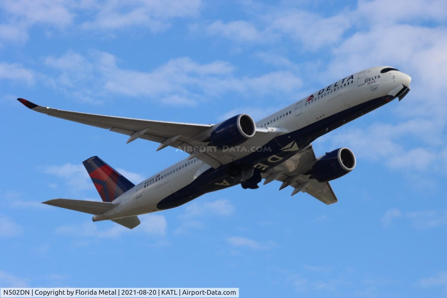 N502DN, 2017 Airbus A350-941 C/N 135, DAL A359 zx ATL-AMS