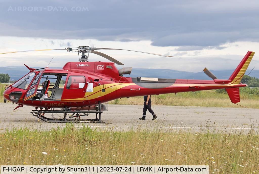 F-HGAP, Aérospatiale AS-350 B3 Ecureuil C/N 4783, Used as a firebomber during 2023 summer's and based here...