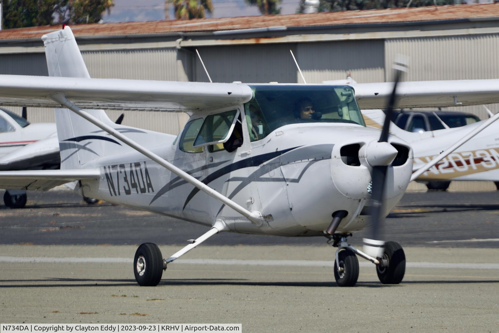 N734DA, 1977 Cessna 172N C/N 17268763, Reid-Hillview Airport Community Day California 2023.