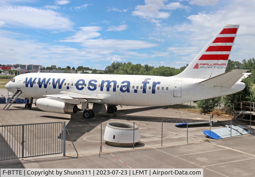 F-BTTE, 1973 Dassault Mercure 100 C/N 5, Still stored and qtill used as an instructional airframe at ESMA facility school... new c/s...