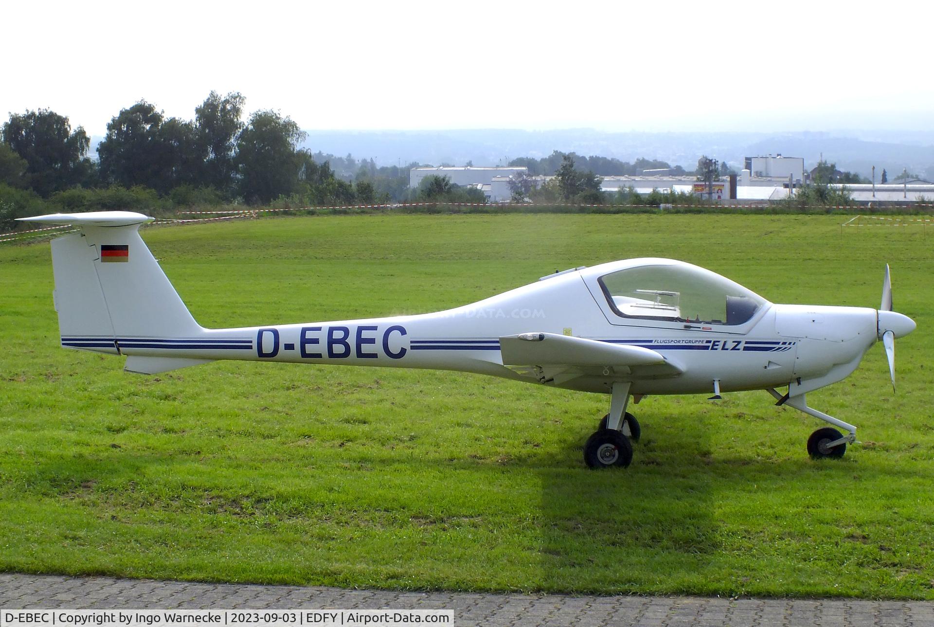 D-EBEC, 1998 Diamond DA-20A-1 Katana C/N 10331, Diamond DA-20A-1 Katana at the Fly-in und Flugplatzfest (airfield display) at Elz Airfield