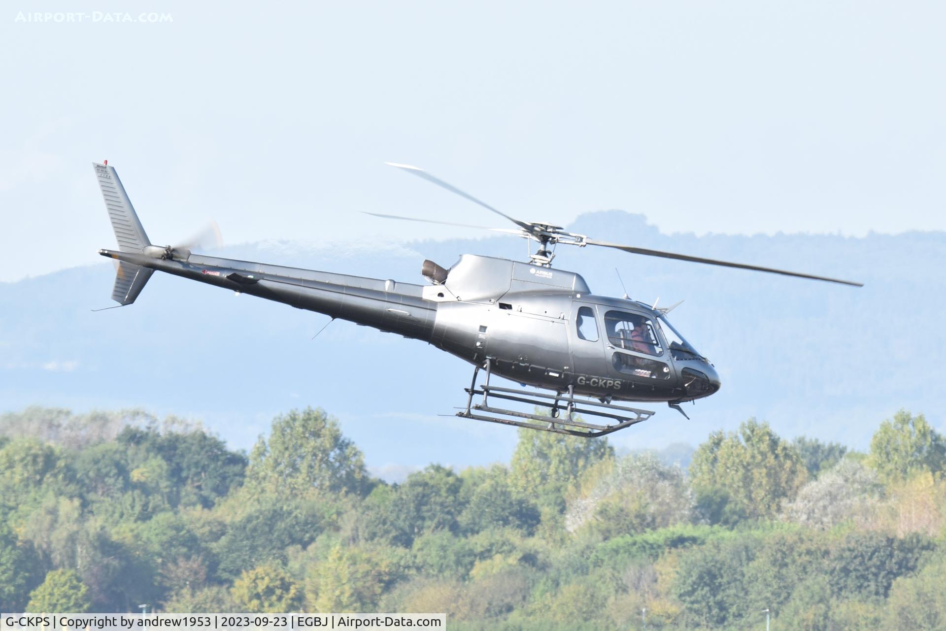 G-CKPS, Aerospatiale AS-350B-2 Ecureuil C/N 2109, G-CKPS at Gloucestershire Airport.