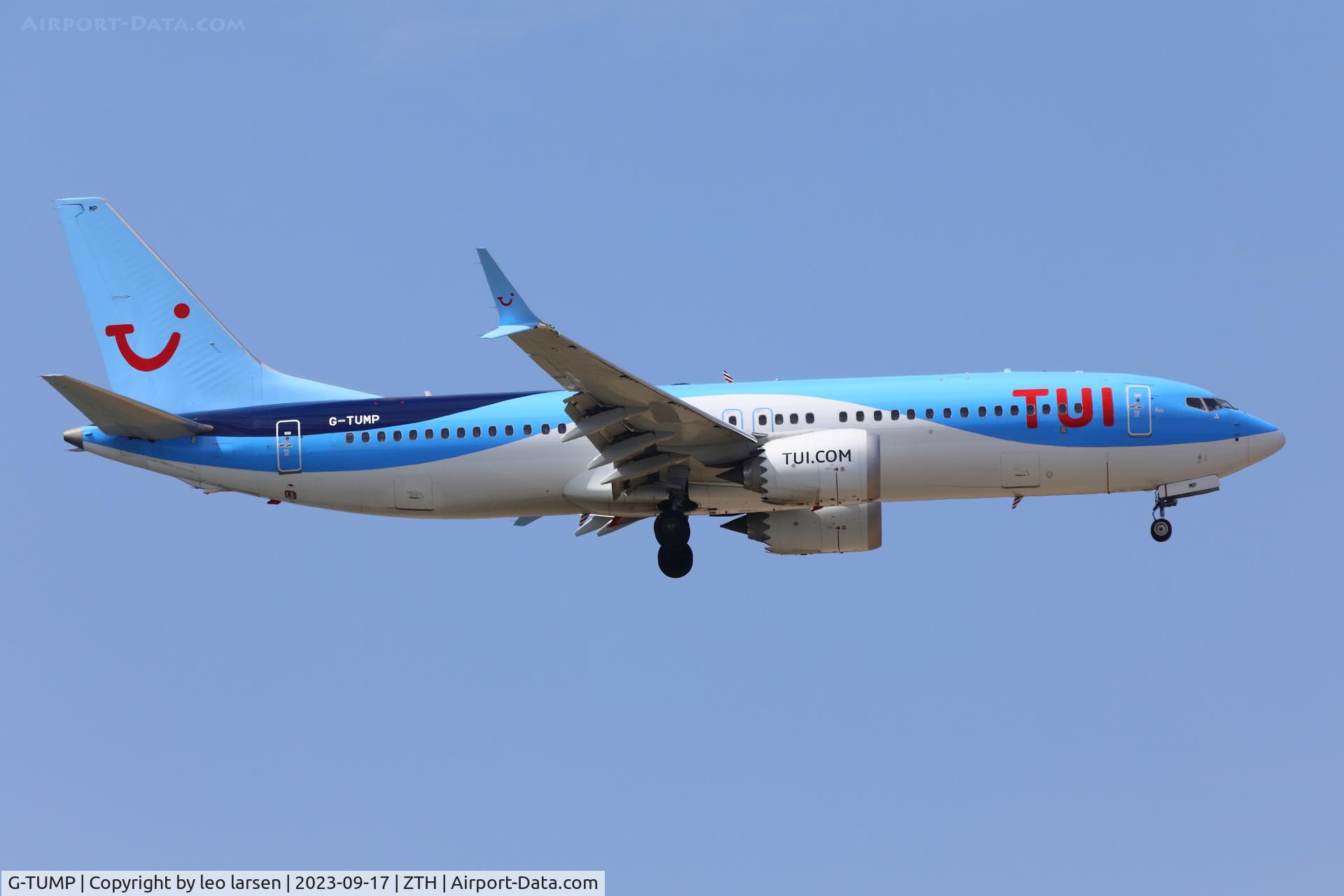 G-TUMP, 2021 Boeing 737-8 MAX C/N 44616, ZTH 17.9.2023