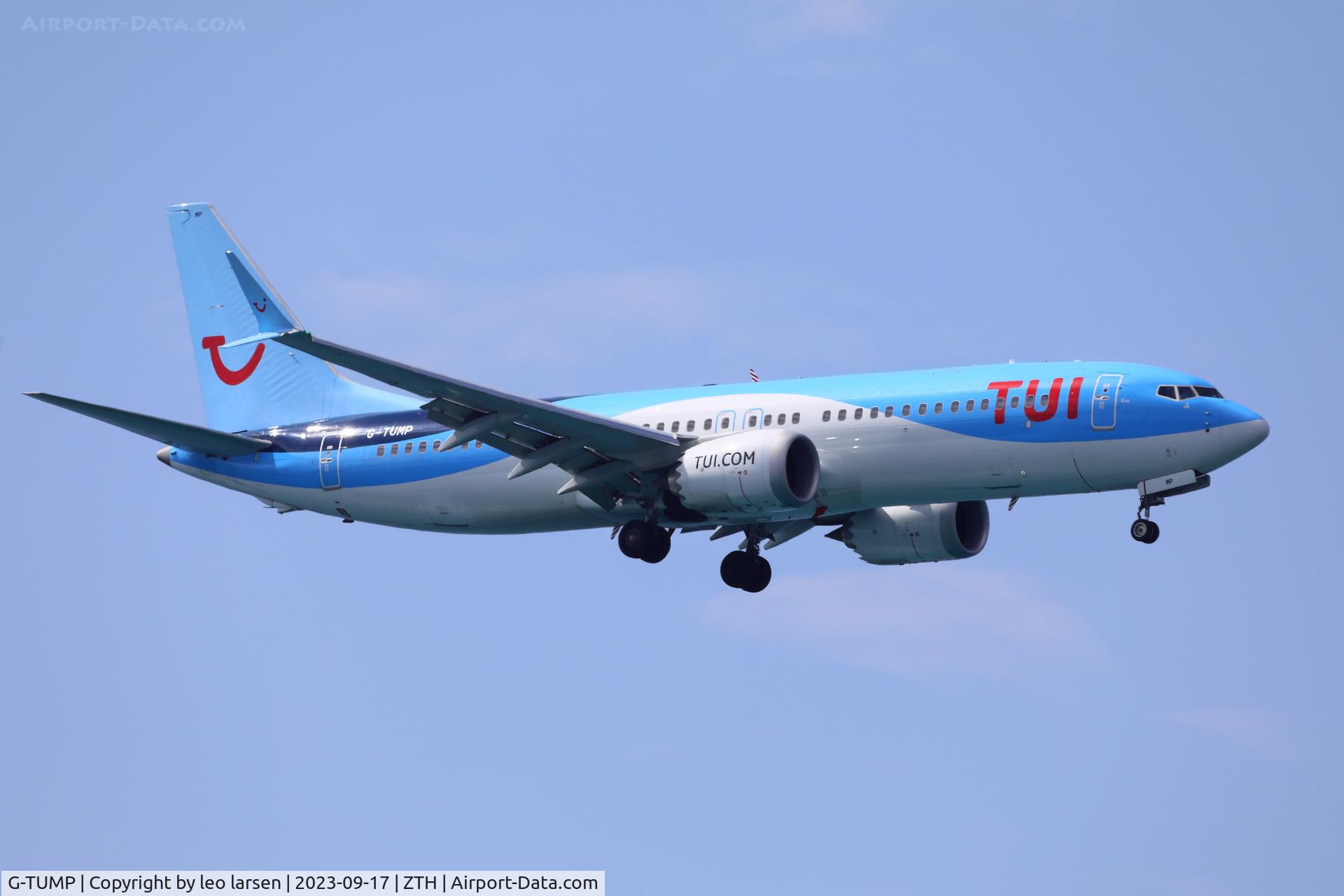 G-TUMP, 2021 Boeing 737-8 MAX C/N 44616, ZTH 17.9.2023
