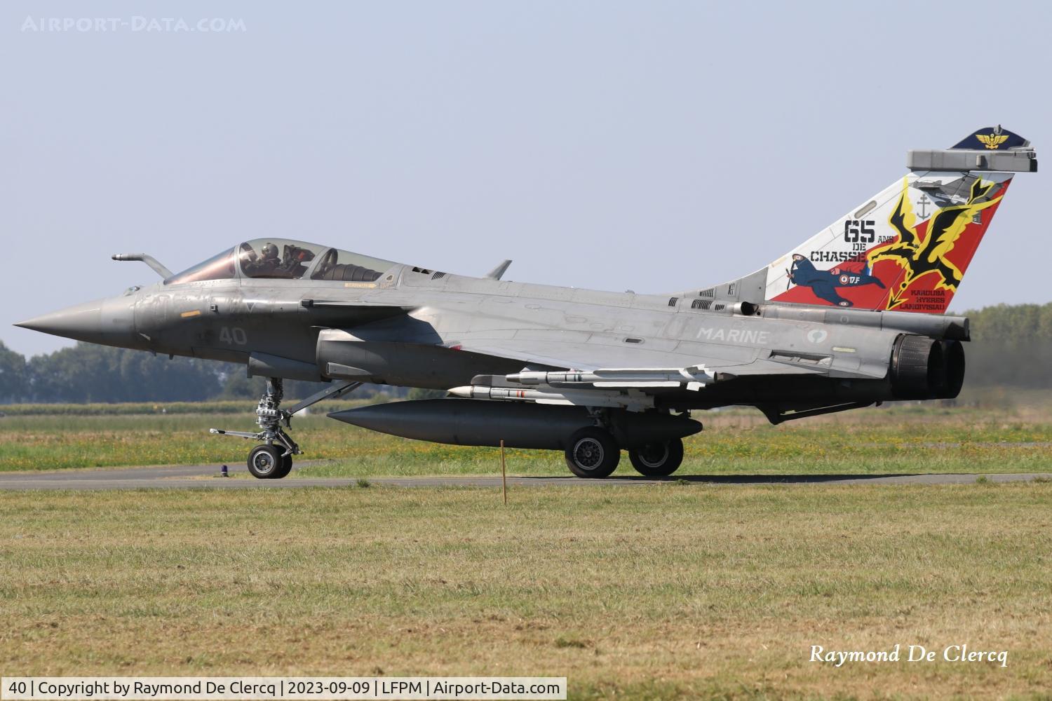 40, 2014 Dassault Rafale M C/N 40, 40 with special paint at the Air Legend Melun-Villaroche.