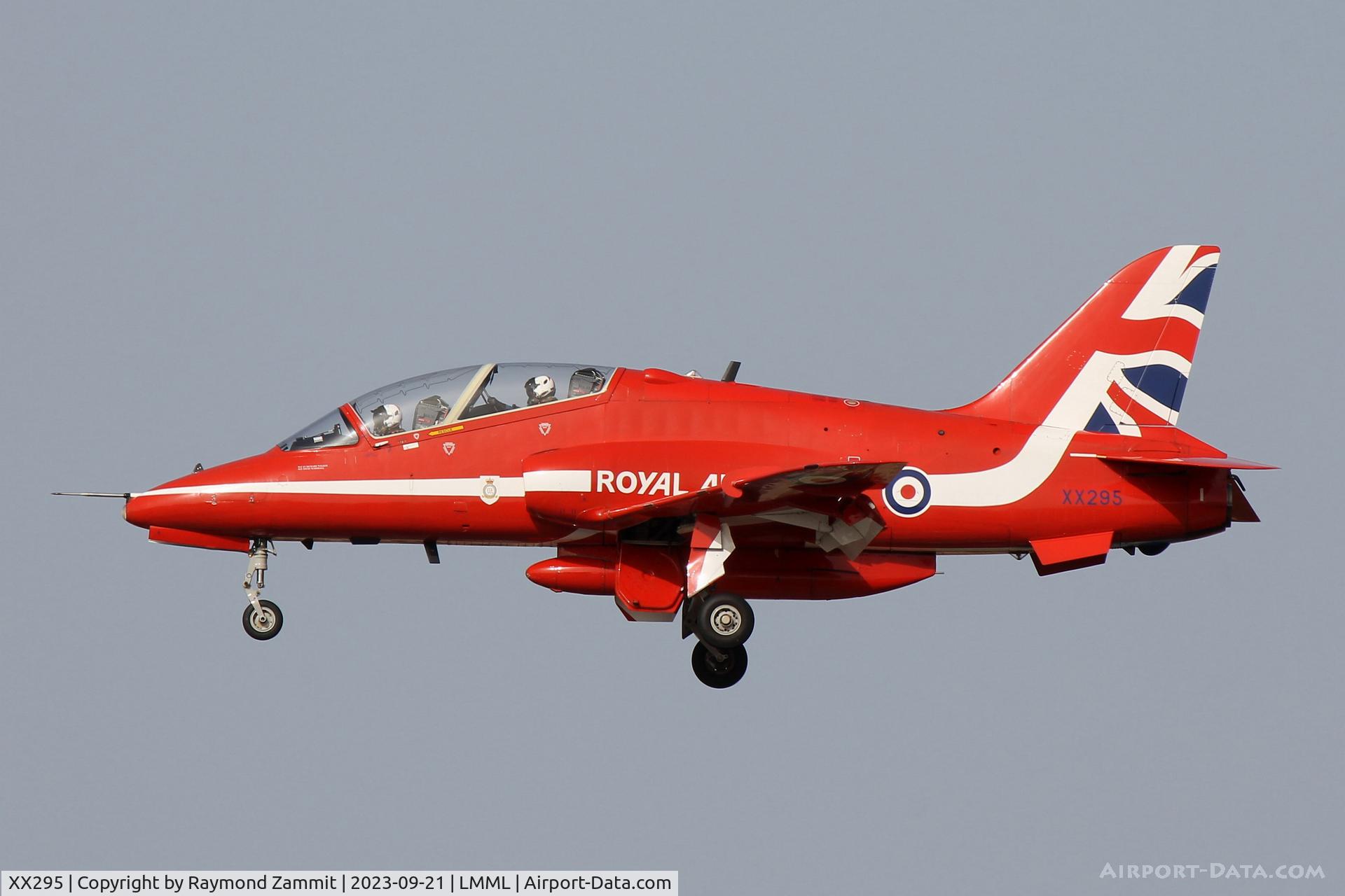 XX295, 1979 Hawker Siddeley Hawk T.1W C/N 124/312120, HS Hawk T.1W XX295 Red Arrows Royal Air Force