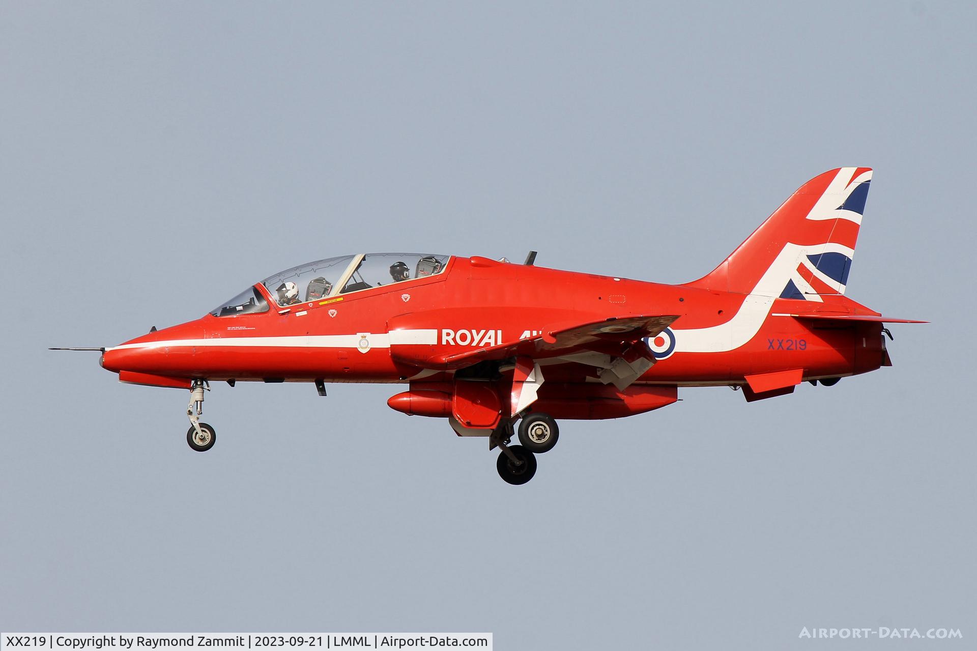 XX219, 1978 Hawker Siddeley Hawk T.1A C/N 055/312055, HS Hawk T.1A XX219 Red Arrows Royal Air Force