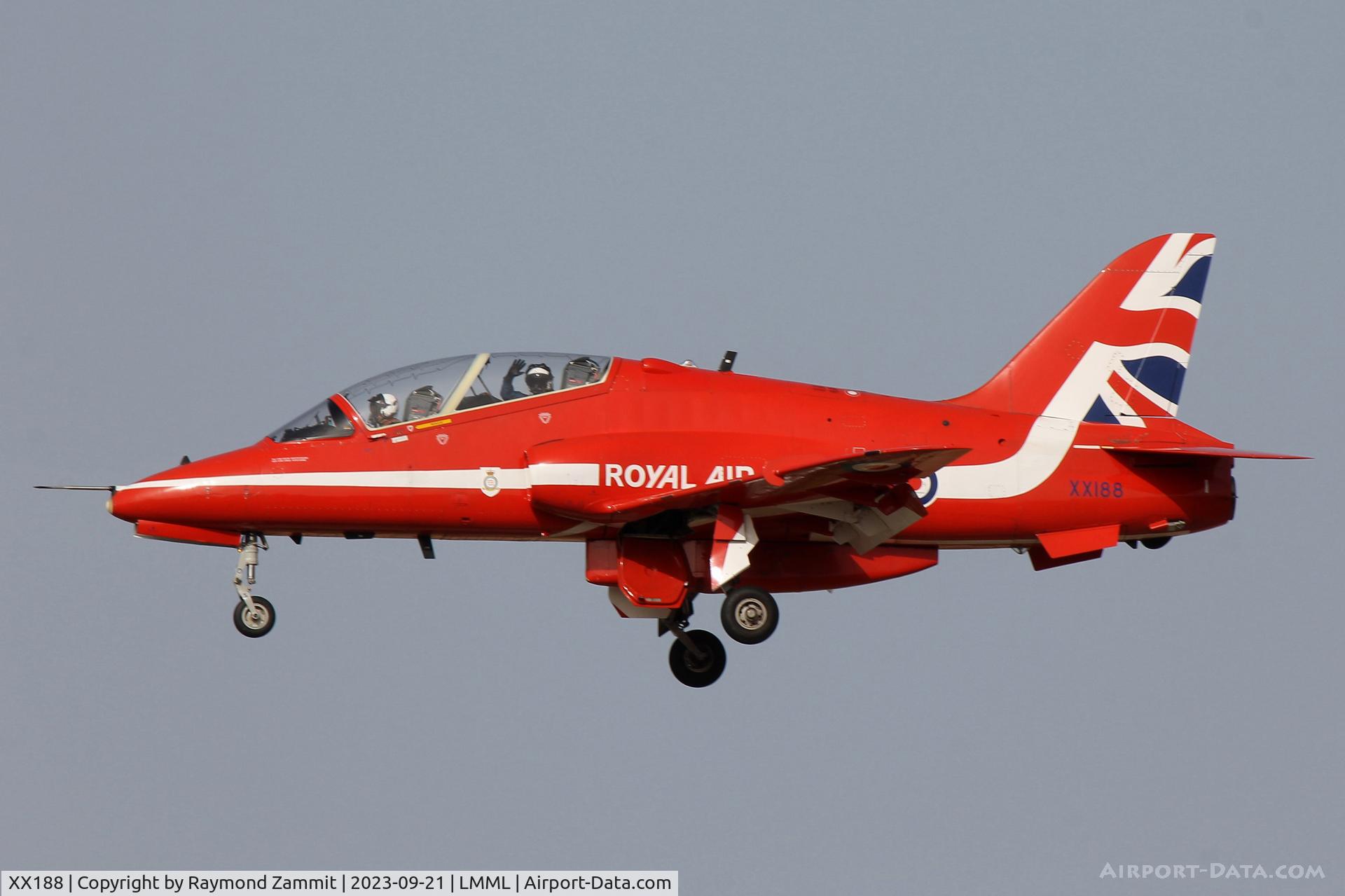 XX188, 1977 Hawker Siddeley Hawk T.1A C/N 035/312035, HS Hawk T.1A XX188 Red Arrows Royal Air Force