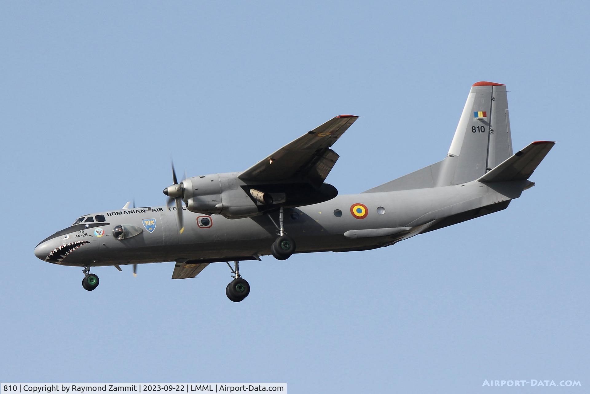 810, 1985 Antonov An-26 C/N 13810, Antonov An-26 810 Romanian Air Force
