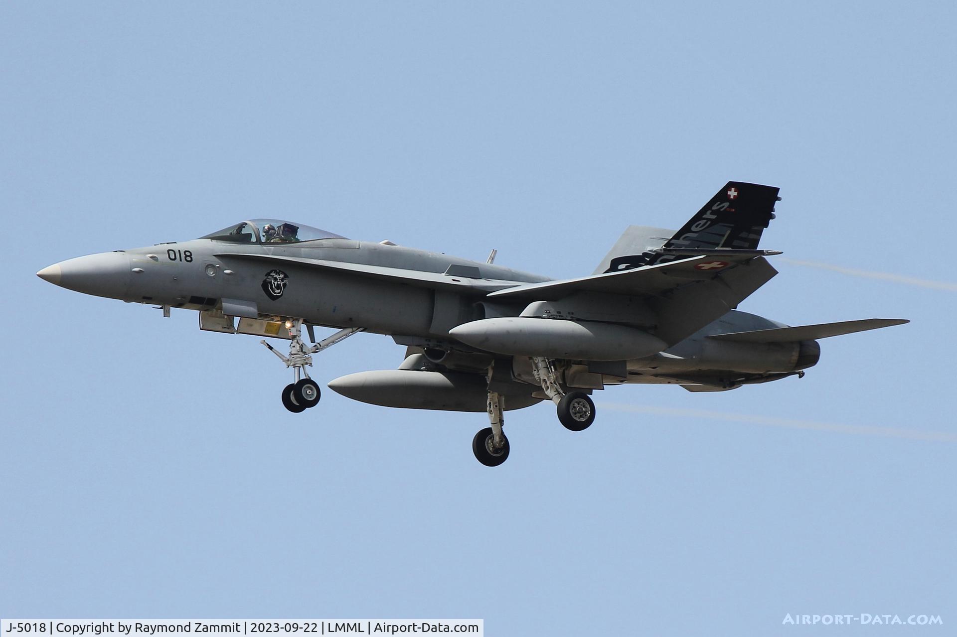 J-5018, 1998 McDonnell Douglas F/A-18C Hornet C/N 1366, McDonnell Douglas F/A18C Hornet J-5018 Swiss Air Force
