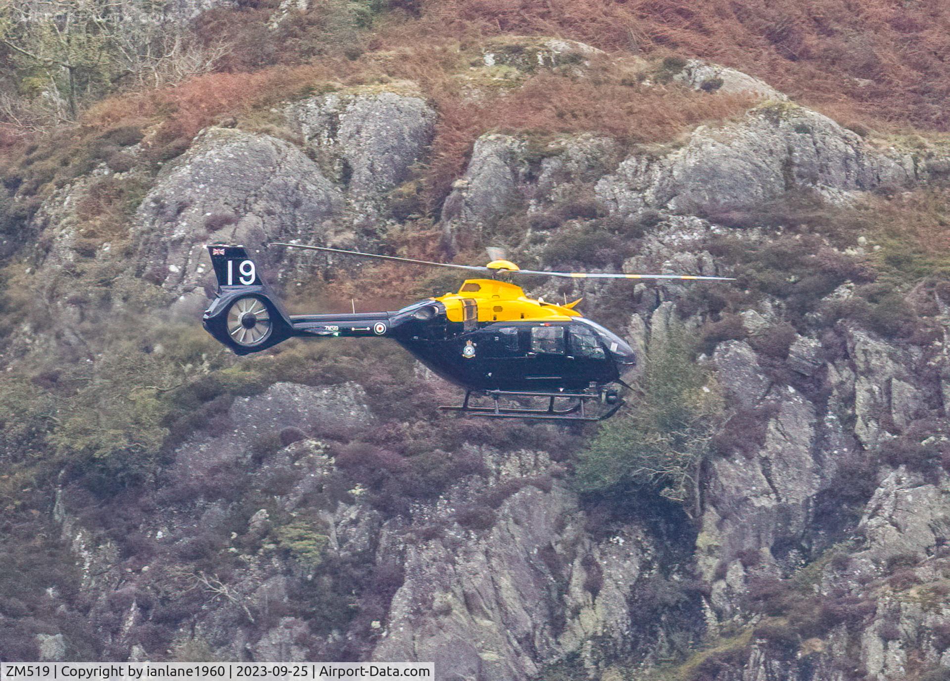 ZM519, 2017 Airbus Helicopters Juno HT.1 (EC-135T-3H) C/N 2023, LFA17 low level