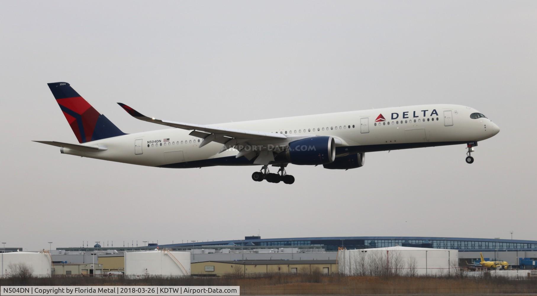 N504DN, 2017 Airbus A350-941 C/N 160, DAL A359 zx ICN-DTW
