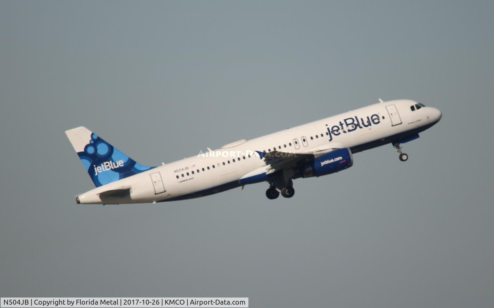 N504JB, 1999 Airbus A320-232 C/N 1156, JBU A320 zx MCO-SYR