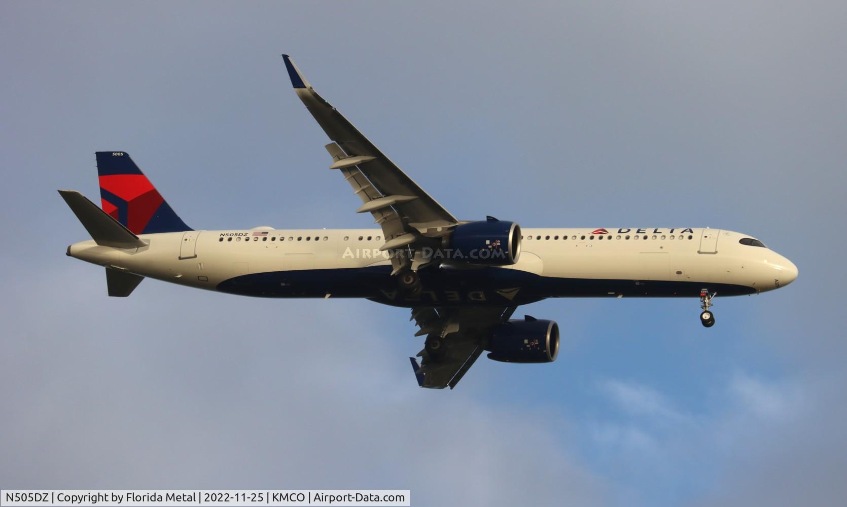 N505DZ, 2022 Airbus A321-271NX C/N 10935, DAL A321N zx KLAX-MCO