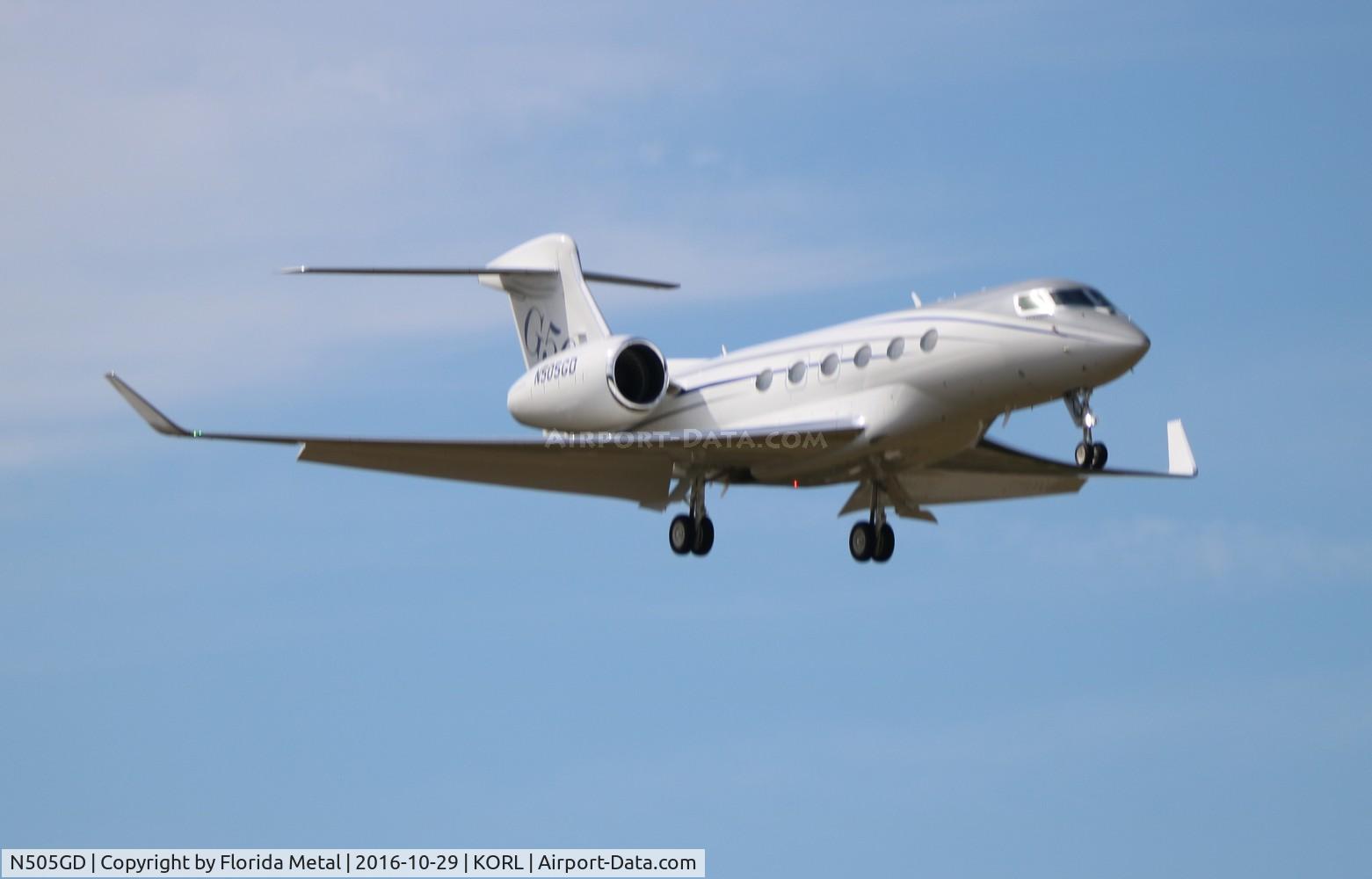 N505GD, 2016 Gulfstream Aerospace GVII-G500 C/N 72005, G500 zx
