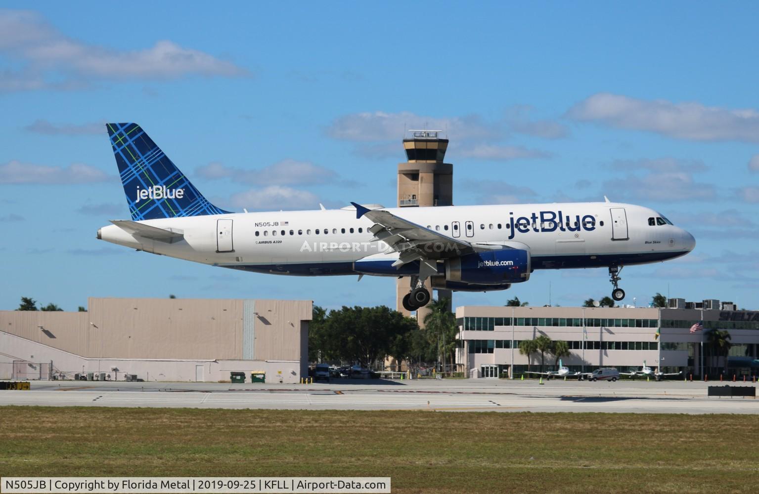 N505JB, 2000 Airbus A320-232 C/N 1173, JBU A320 zx PUJ-FLL