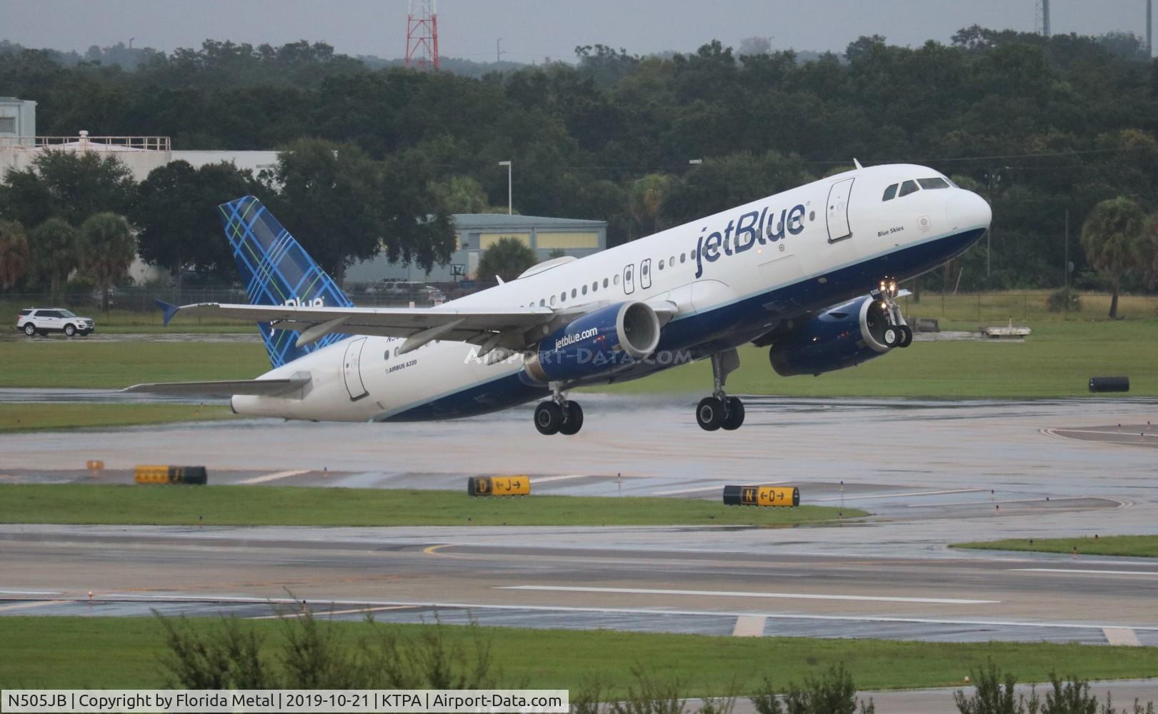 N505JB, 2000 Airbus A320-232 C/N 1173, JBU A320 zx TPA-EWR