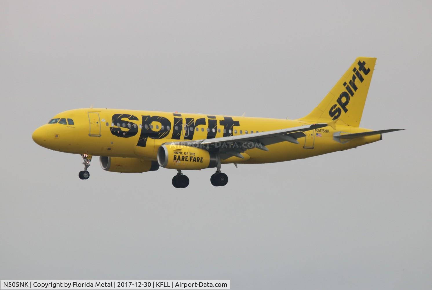N505NK, 2005 Airbus A319-132 C/N 2485, NKS A319 zx LGA-FLL