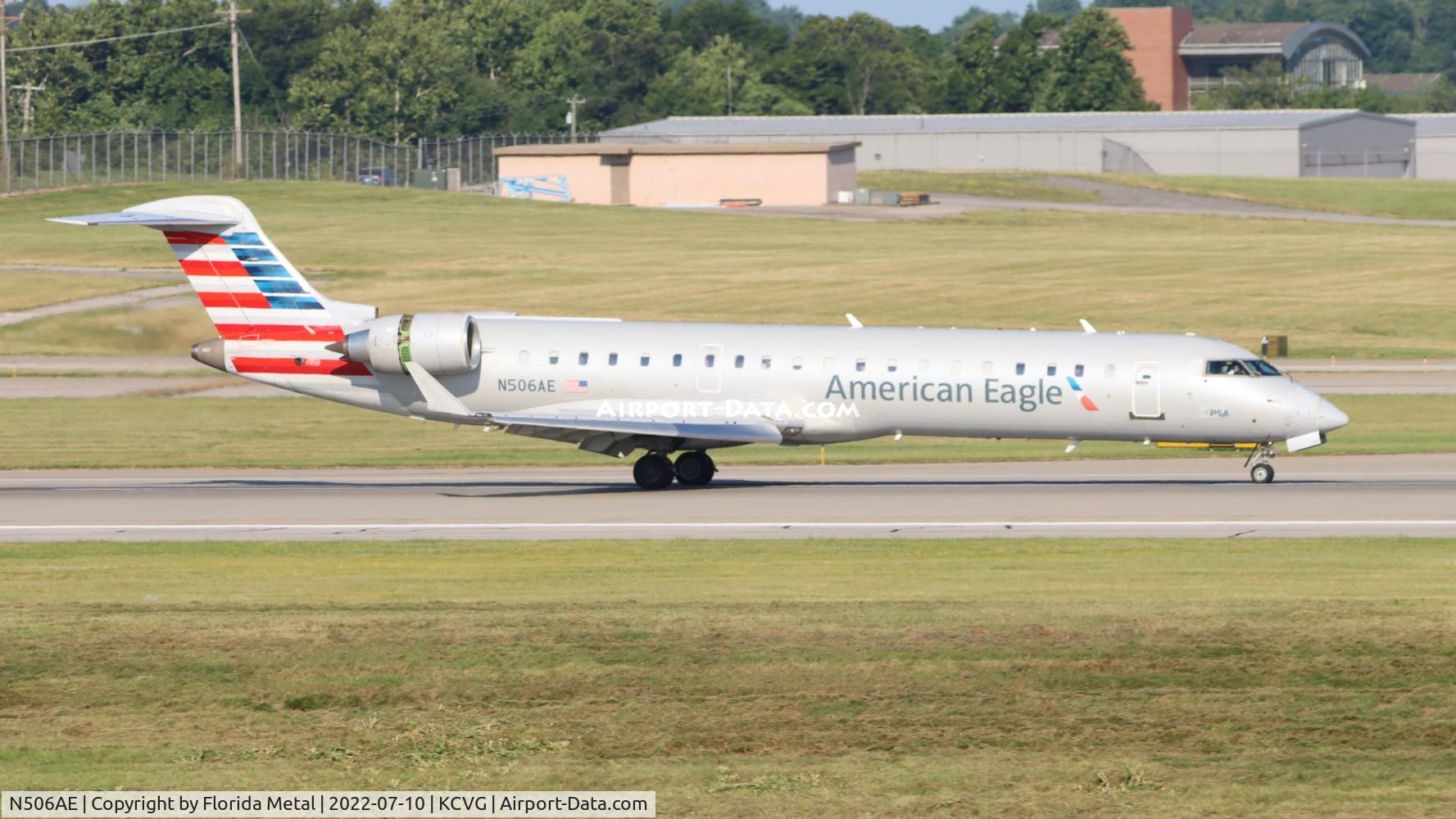 N506AE, 2002 Bombardier CRJ-701ER (CL-600-2C10) Regional Jet C/N 10056, PSA/AE CRJ7 zx CLT-CVG