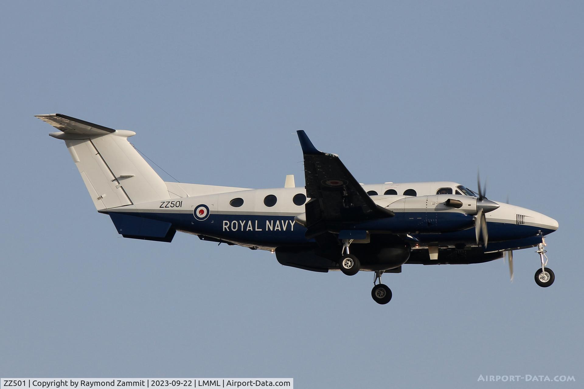 ZZ501, 2008 Hawker Beechcraft B350CER Avenger T1 C/N FL618, Hawker Beechcraft B350CER Avenger T.1 ZZ501 Royal Navy