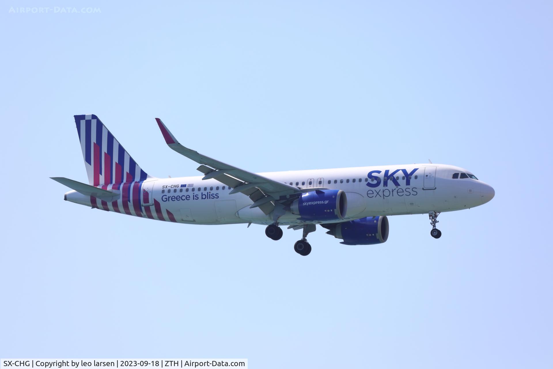 SX-CHG, 2021 Airbus A320-251N C/N 10079, ZTH 18.9.2023