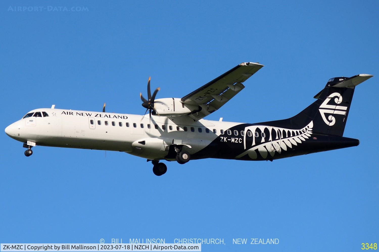 ZK-MZC, 2019 ATR 72-212A C/N 1581, NZ177M from PMR