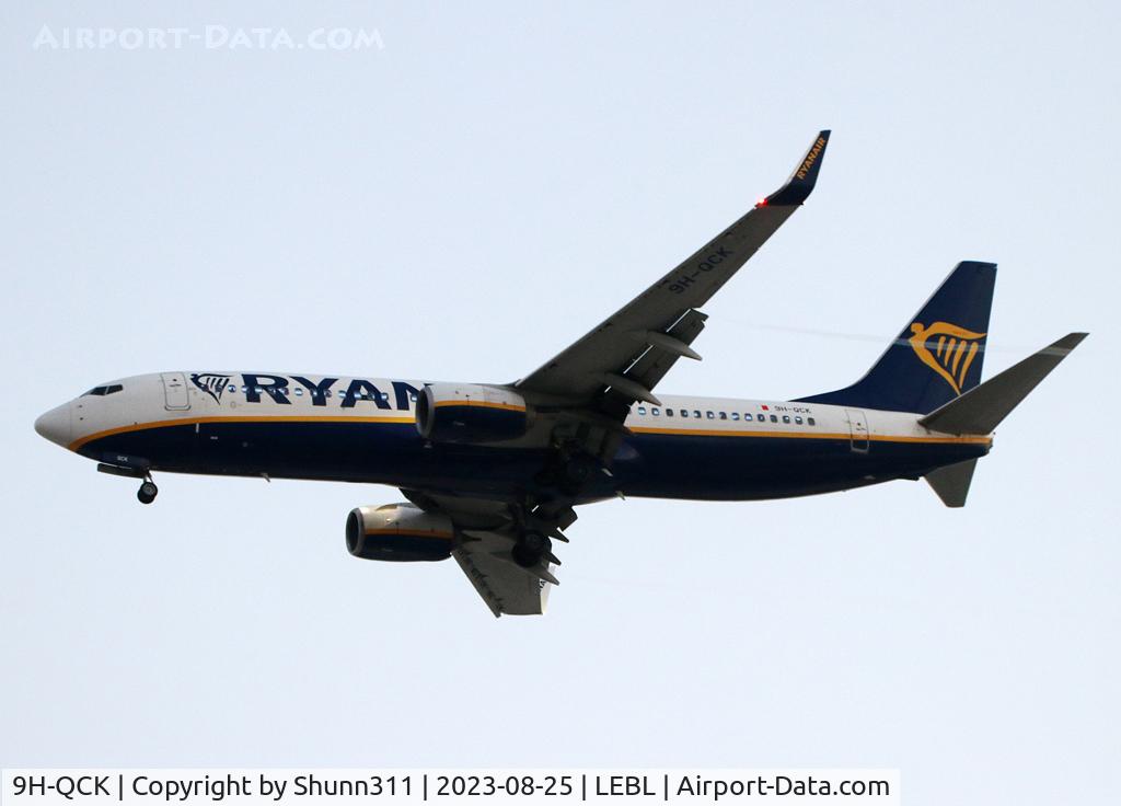 9H-QCK, 2016 Boeing 737-8AS C/N 62691, Landing rwy 24R
