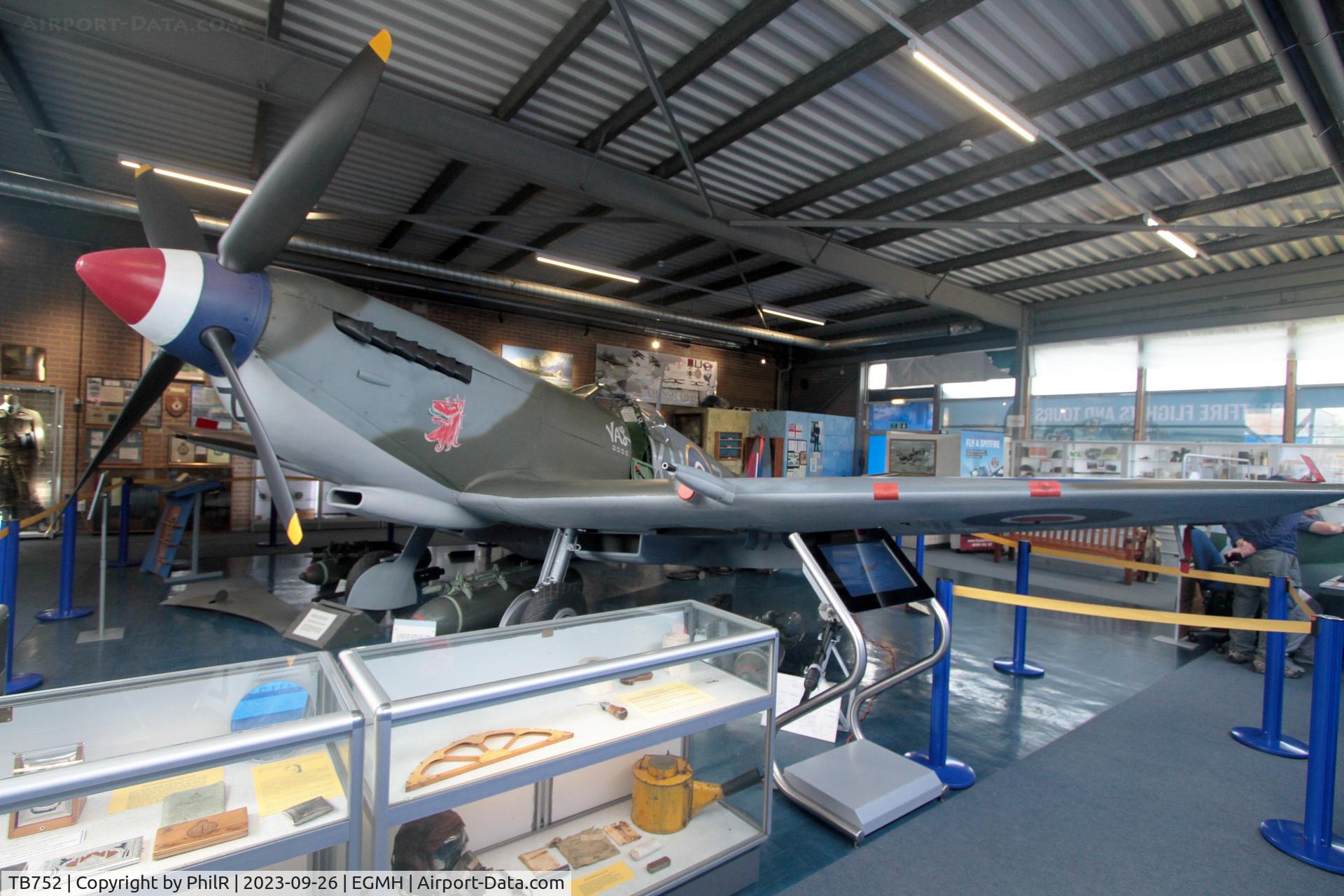 TB752, Supermarine 361 Spitfire LF.XVIe C/N CBAF.IX.4113, TB752 1945 VS Spitfire XVIe Spitfire Museum Manston(1)