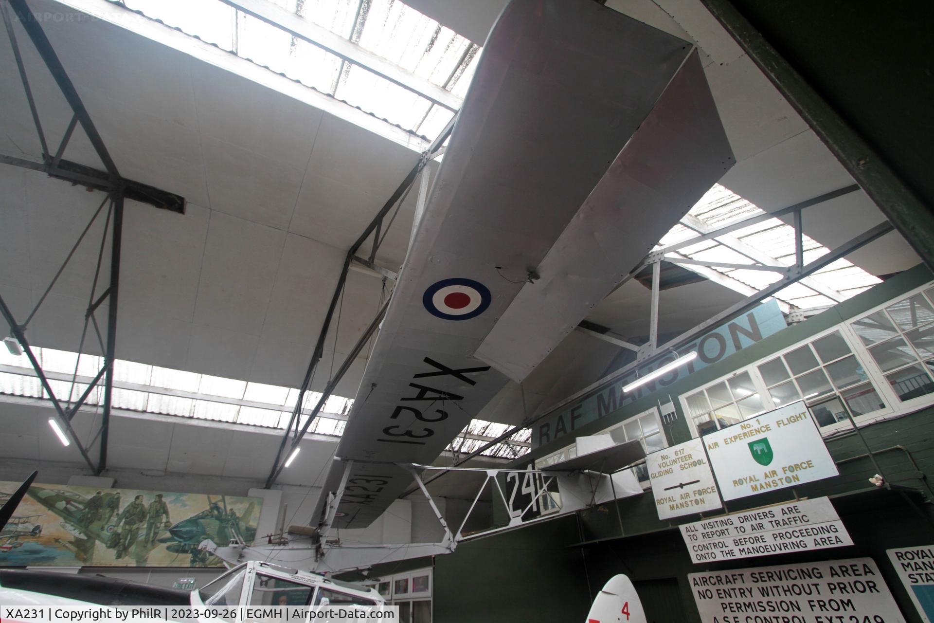 XA231, Slingsby T-38 Grasshopper TX.1 C/N 864, XA231 1953 Slingsby Grasshopper TX1 Manston