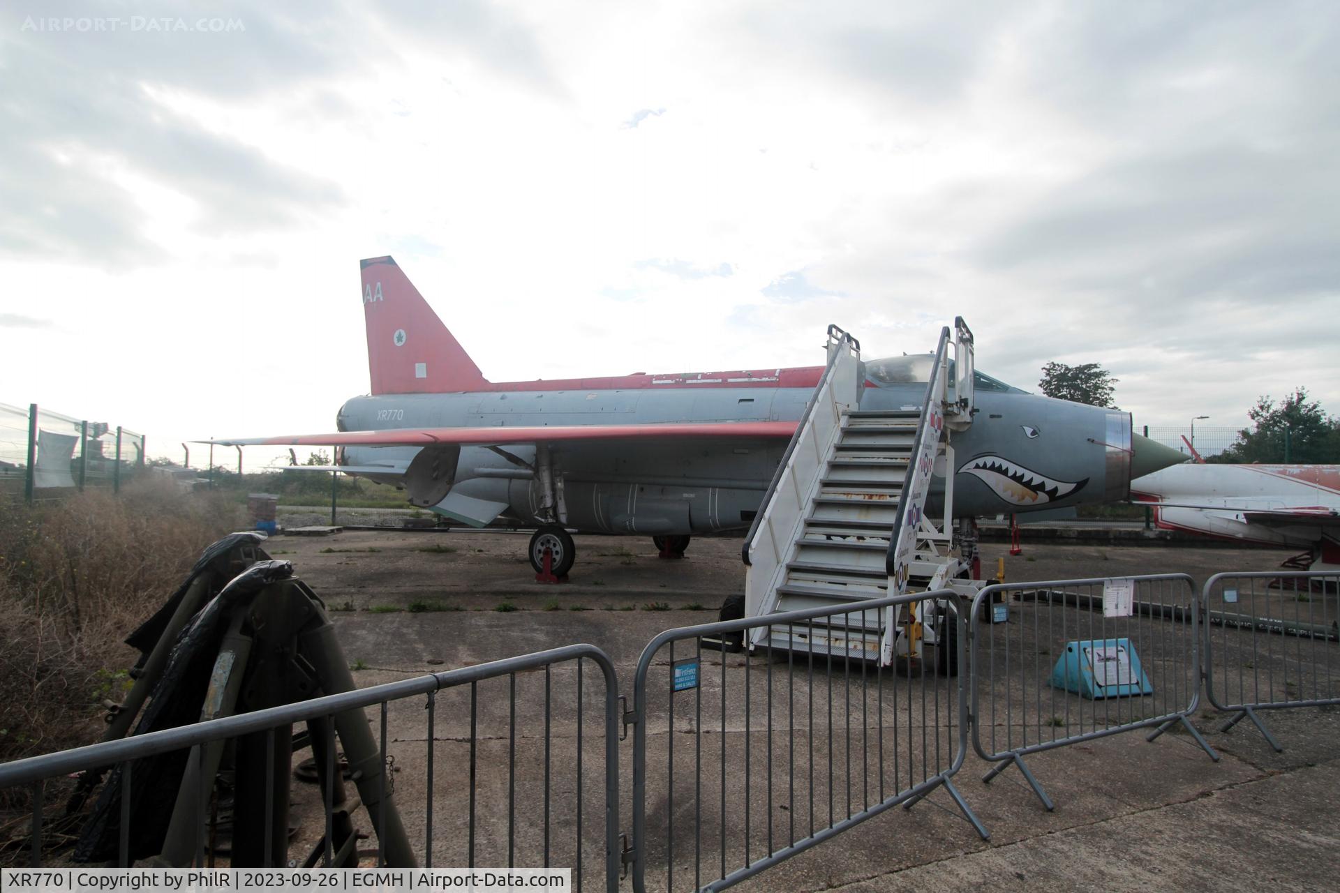 XR770, 1965 English Electric Lightning F.6 C/N 95235, XR770 1965 English Electric Lightning F6 Manston