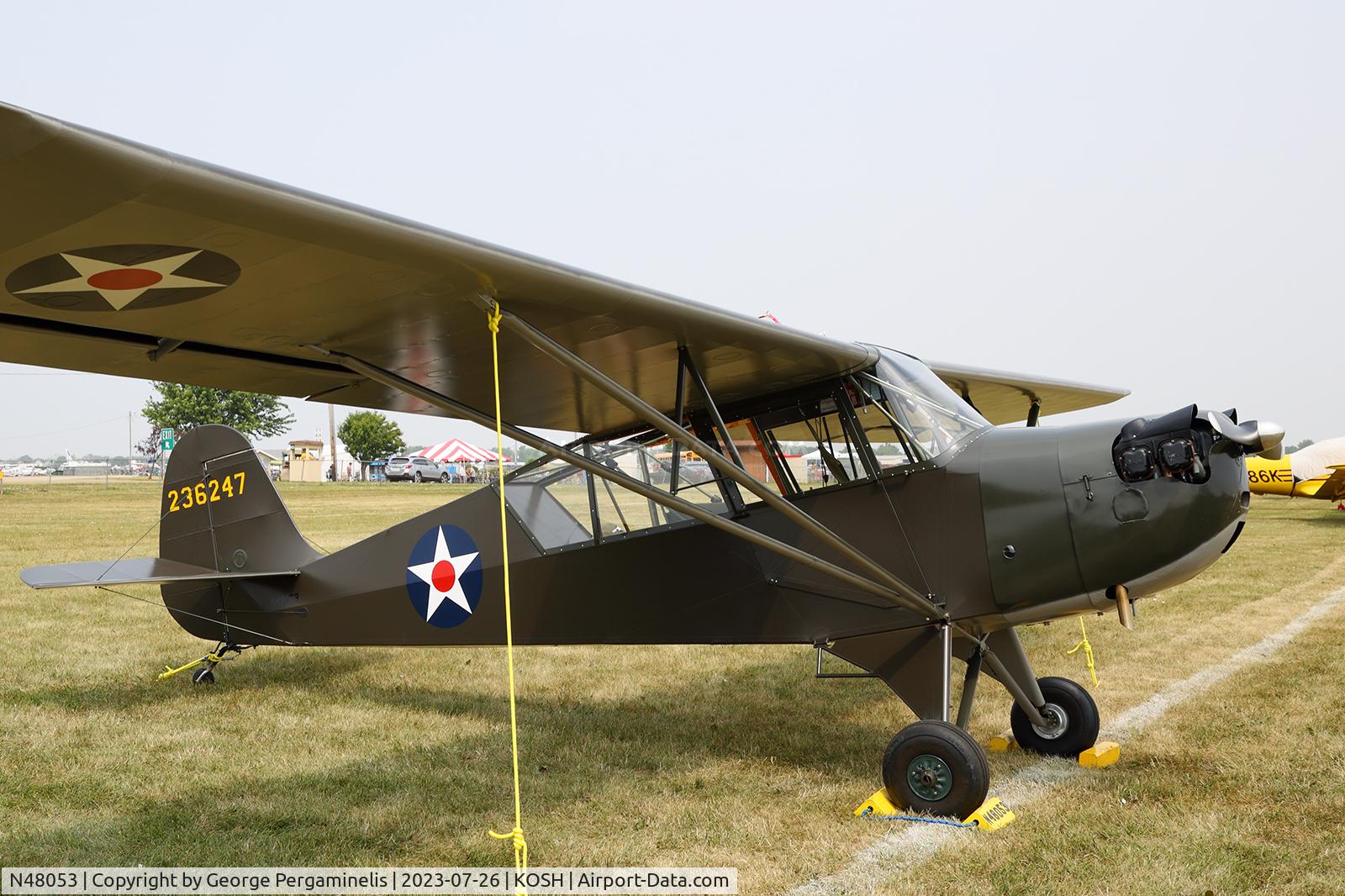 N48053, 1945 Aeronca 0-58B Grasshopper C/N 058B2732, Oshkosh 2023.
