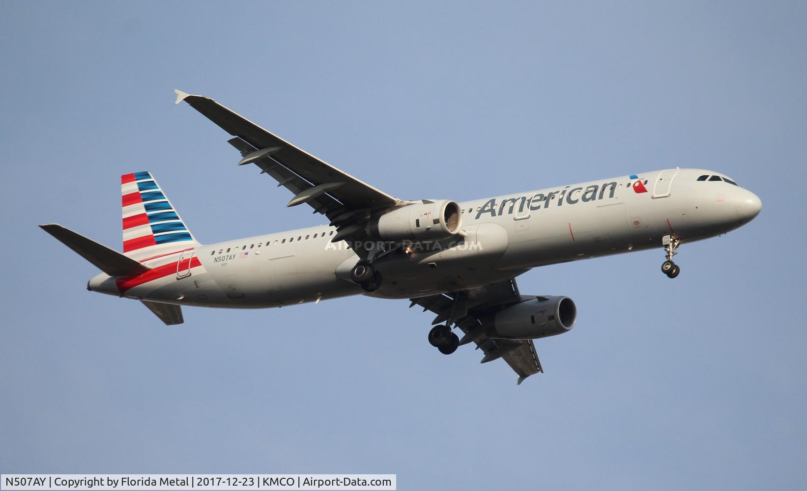 N507AY, 2008 Airbus A321-231 C/N 3712, AAL A321 zx CLT-MCO