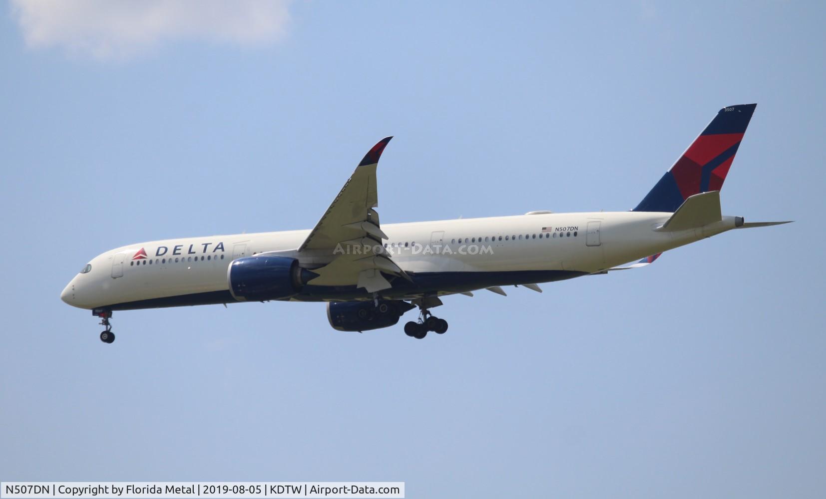N507DN, 2018 Airbus A350-941 C/N 0182, DAL A359 zx PVG-DTW